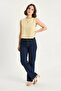 Women's Sleeveless Linen Yellow Blouse - 6