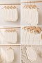 4-Piece Jacquard Rope Strap Baby Bodysuit with Snaps 100% Cotton - 2
