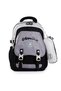 Premium Imported Waterproof Fabric Luxury School, Sports, Travel, Laptop Backpack with Pen Holder Black Gray 11D