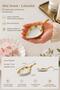 6-Piece Porcelain Bowl Snack Bowl Sauce Bowl Mini Size, Gold Gilded Turkish Delight Bowl