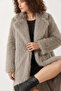 Women's Long Fur-Lined Smoke Coat - 6