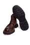 Brown Lace-Up Genuine Leather Men's Boots - 2