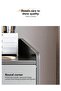 Home Bedroom Dressing Table Storage Cabinet with LED Hd Makeup Mirror, 2 Drawers Dressing Table With Drawers Vanity Table Beautiful Makeup Table 100*40*116CM - 5