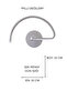 Beren Modern Design Gray Color Daylight Led Bathroom - Kitchen - Living Room Led Wall Sconce - 3