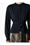 Women Arezzo Long Sleeve Waist Tie Shirt - 3