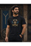 Unisex Bozkurt Kayi Printed T-Shirt – Old Turkish Motif Wolf Pattern Casual T-Shirt
