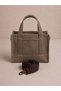 Coffee Canvas Women's Hand and Shoulder Bag with Adjustable Strap Vintage 26X20X12 cm - 2