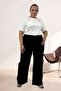 5051S Pocket Detailed Wide Leg Jeans - Light Navy Blue