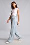 90's Wide Leg High Waist Pipe Leg Jean Pants H6913Ax26Au - 2