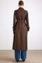 Shirt Collar Double-Breasted Water-Repellent Trench Coat Brown 6819 - 7