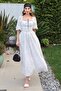 White Lace Detailed Brode Dress - 3