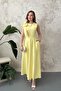 Yellow Shoulder Bow Dress