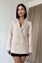 Beige Blazer Jacket