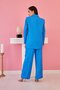 Blue Double Button Jacket and Trousers Set - 3