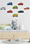 Cute Animals, Cars and Sea Creatures 3-Piece Children's Room Wall Sticker Set - 3