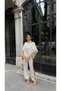 Shawl Detailed Patterned Blouse and Pants Set - 2
