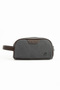 Mega 433 Men's Hand Portfolio Handbag Clutch Bag Shaving Bag Black-Brown - 3