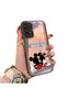 Samsung Galaxy A73 Compatible Silicone Edge Hard Back Case Couple Phone Case with Cartoon Pattern