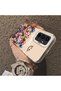 Samsung Galaxy A54 Compatible Silicone Edge Hard Back Case Couple Phone Case with Floral Pattern - 4