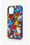iPhone 15 Compatible Britto Garden Patterned Silicone Case - 4