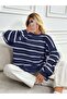 Striped Women's Oversize Knitwear Sweater