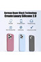 For Iphone 15 pro Case Luxury Soft Liquid Silicone case Premium Slim and Full Body Protection Shockproof Drop Protection Cover (Black) - 3