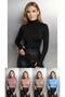 Round Neck Women's Long Sleeve Stretch Fabric Bodysuit with Toes