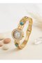 316L Stone Detailed Steel Watch Model Women's Bracelet