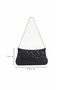 Star Patterned Chain Strap Portfolio Handbag and Shoulder Bag Lined Clutch Bag - 6