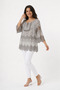 Women's Floral Embroidered Sequined Silk Fabric Blouse - 4