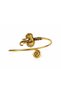 Gold Color Women's Bracelet with Elephant Figure – Bohemian Design with Spiral Detail - 3
