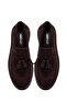 Women's Brown Tasseled Suede Leather Loafer Af450007Ds - 7