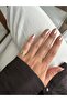 Gold Triangle Blue Stone Pinky Ring - 2