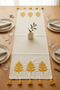 Tree of Life Embroidered Tassel Embroidered Cotton Runner Tablecloth 40X130 cm - 2