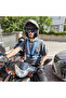 Blue Warning Vest with Phosphorescent Reflector Practical Biker Cycling Traffic Vest with Adjustable Clip - 5