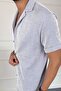Jacquard Blue Short Sleeve Shirt - 2