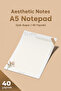 Notes-Çiçek Temalı A5-Notepad-Not Defteri-Bloknot - 3
