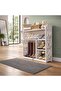 Home Shoe Cabinet White Multi-Tier Shoe Rack with Increased Layer Spacing - 4