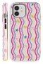iPhone 12 Pro Pink Wave Double Layer Full Covering Printing Glossy Protect Phone Case