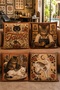 Tattoo Artist Cat Patterned 4-Piece Throw Pillow Cover Set