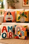 Fruity Women's Patterned 4-Piece Throw Pillow Cover Set