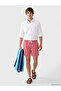 Nevavm Short Length Striped Men's Swim Shorts with Difference