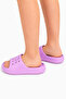 Girl's Lilac Purple Perforated Slippers Lightweight Summer Beach Pool Bathroom Slippers - 3