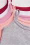 Rope Strap Ribbed Girls' Undershirt 100% Cotton Economical Pack of 6 - 3
