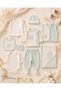 Duck Embroidered 10-Piece Newborn Hospital Discharge Baby Set – Mint Ecru 0-3 Months - 2