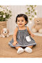 Black gingham lace pocket frock - 2