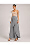 Women's Belted Double-Breasted Look Modal Fabric Wide-Leg Sweatpants - 3