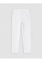 Lcw Kids White Regular Fit Boys Gabardine Trousers - 3