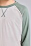 100% Cotton Crew Neck Raglan Long Sleeve Top Elastic Cuff Bottom 2-Piece Pajama Set for Boys I1443A - 4