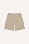 Regular Fit Elastic Tie-Waist Straight Leg Khaki Shorts H5214Ax26Sm - 2